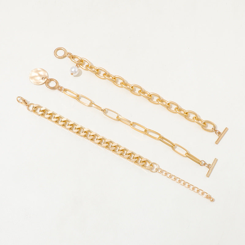European And American High-grade Retro U-shaped Double-layer Metal Chain Tag Necklace